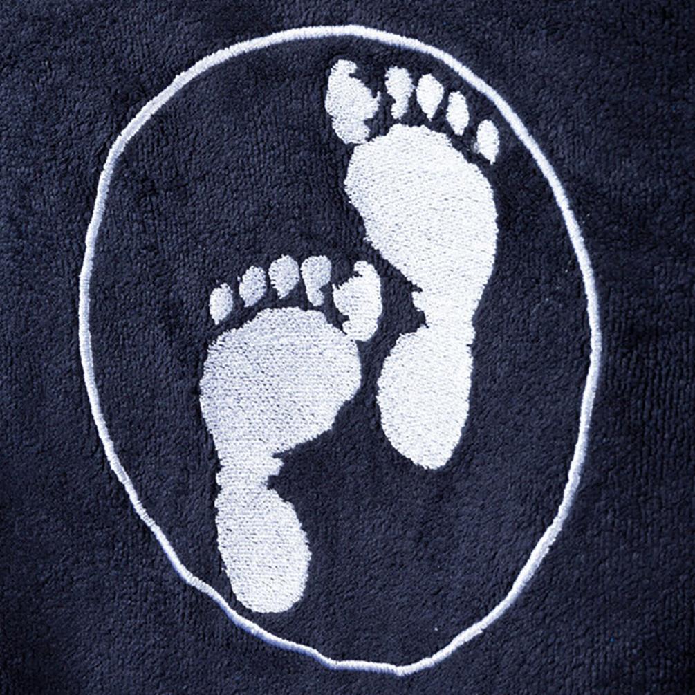 Two Bare Feet Kids Towelling Changing Robe - Black Extra Image 3